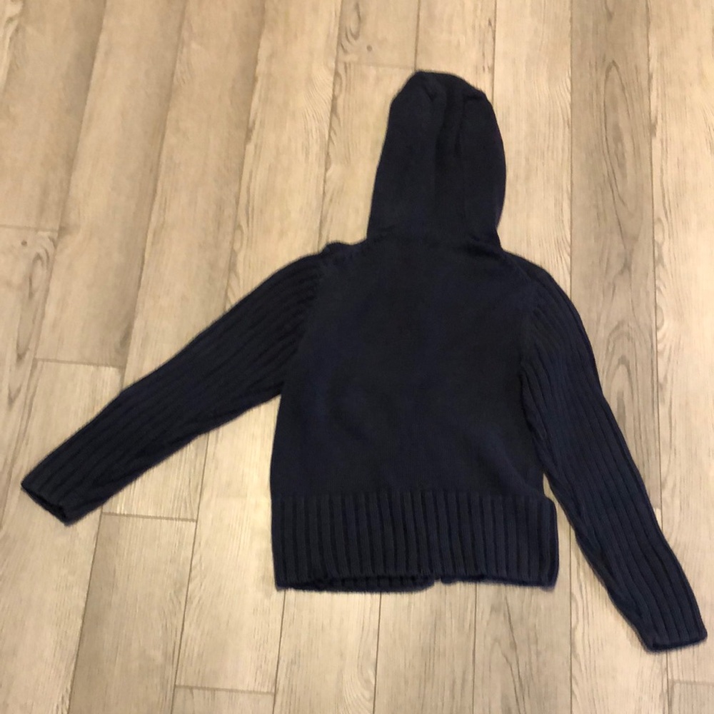 Bass Blue Zip Up Sweater with Hood girl size s small - Picture 3 of 4